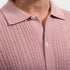 Bugatchi Polos Cable Knit Full Button Short-Sleeve Polo Sweater