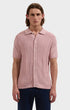 Bugatchi Polos Cable Knit Full Button Short-Sleeve Polo Sweater