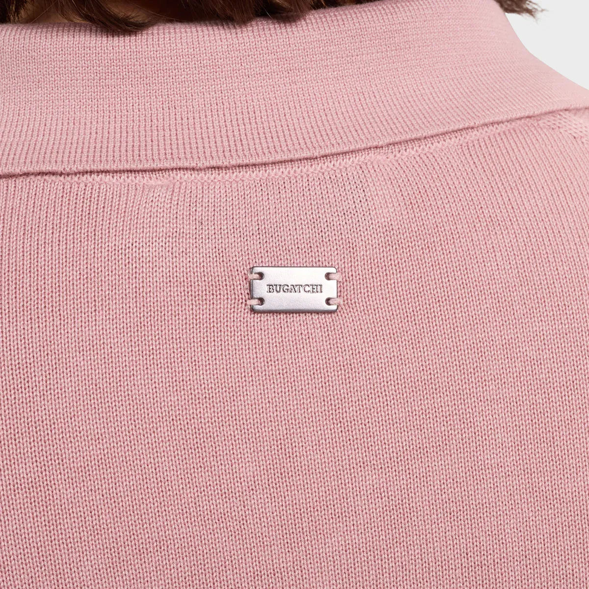 Bugatchi Polos Cable Knit Full Button Short-Sleeve Polo Sweater