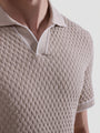 Bugatchi Polos Diamond Cable Polo Sweater