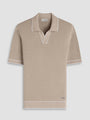 Bugatchi Polos Diamond Cable Polo Sweater