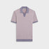 Bugatchi Polos Geometric Johnny Collar Short-Sleeve Sweater