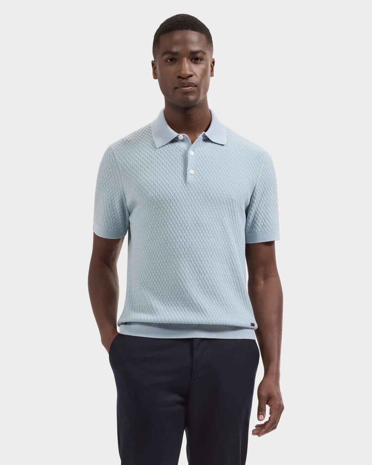 Bugatchi Polos Honeycomb Polo Sweater