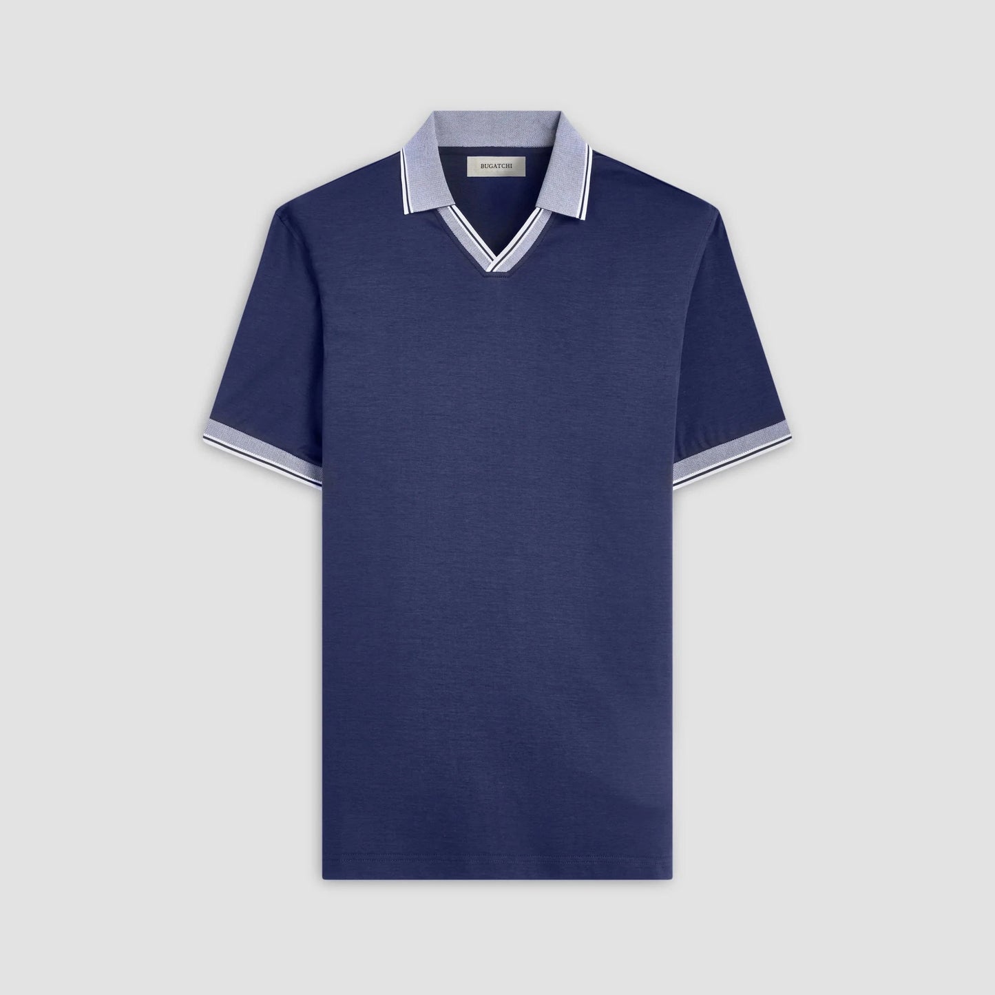 Bugatchi Polos Johnny Collar Polo Shirt - Navy