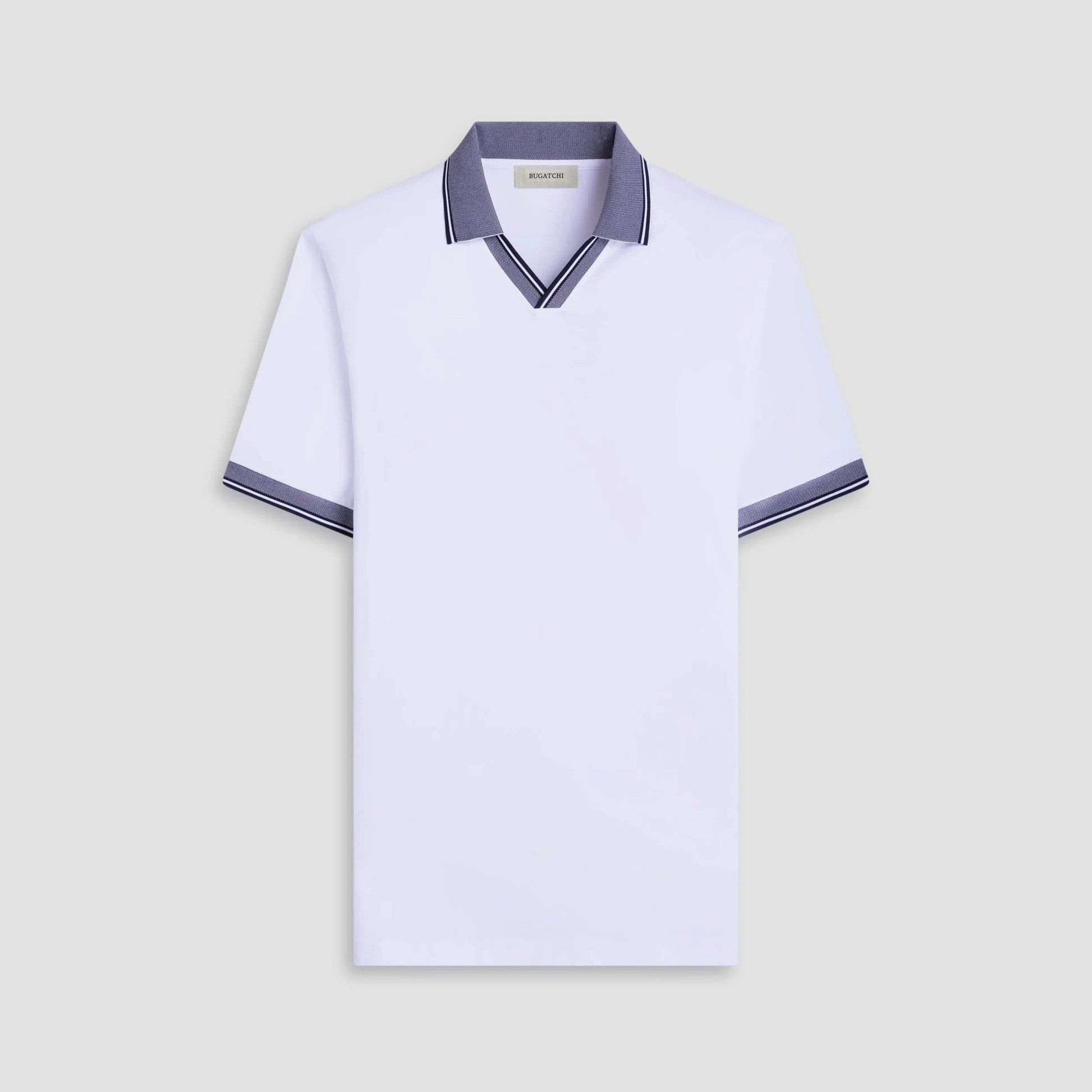 Bugatchi Polos Johnny Collar Polo Shirt - White