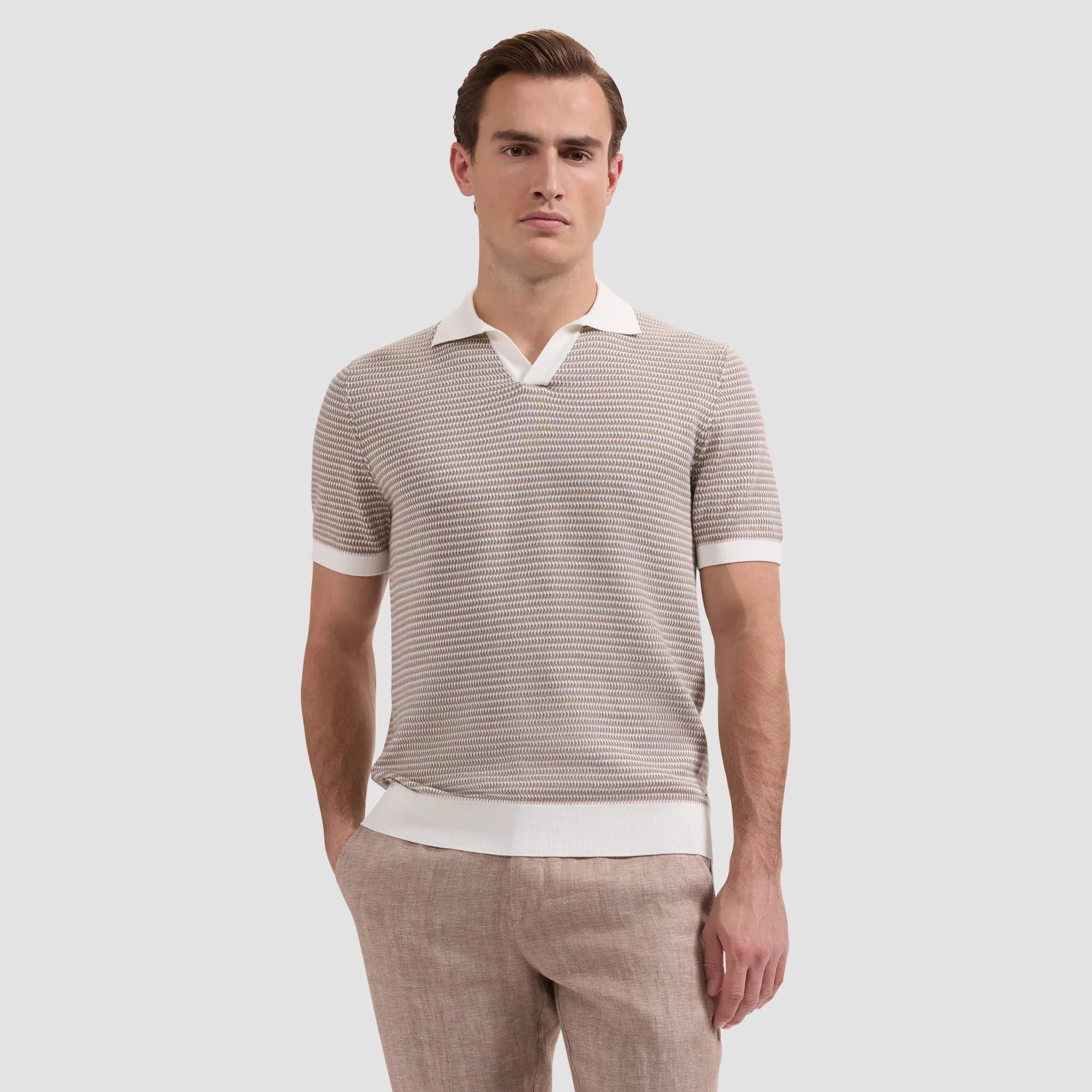 Bugatchi Polos Johnny Collar Short Sleeve Sweater