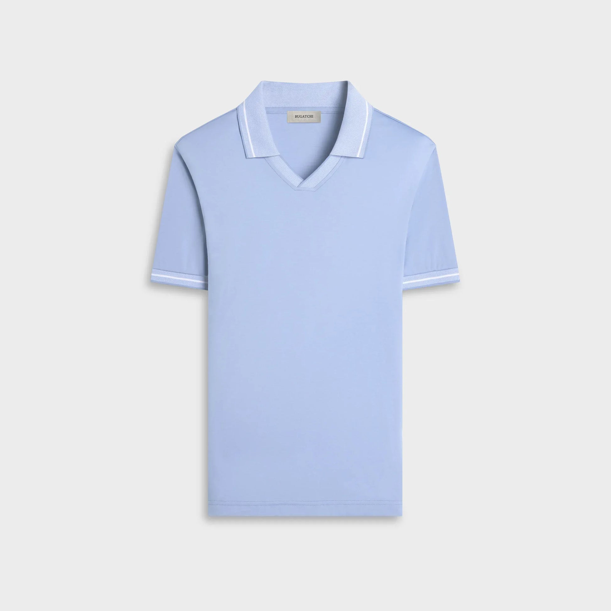 Bugatchi Polos Pima Johnny Collar Polo in Air Blue