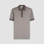 Bugatchi Polos Pin Check Quarter Zip Polo
