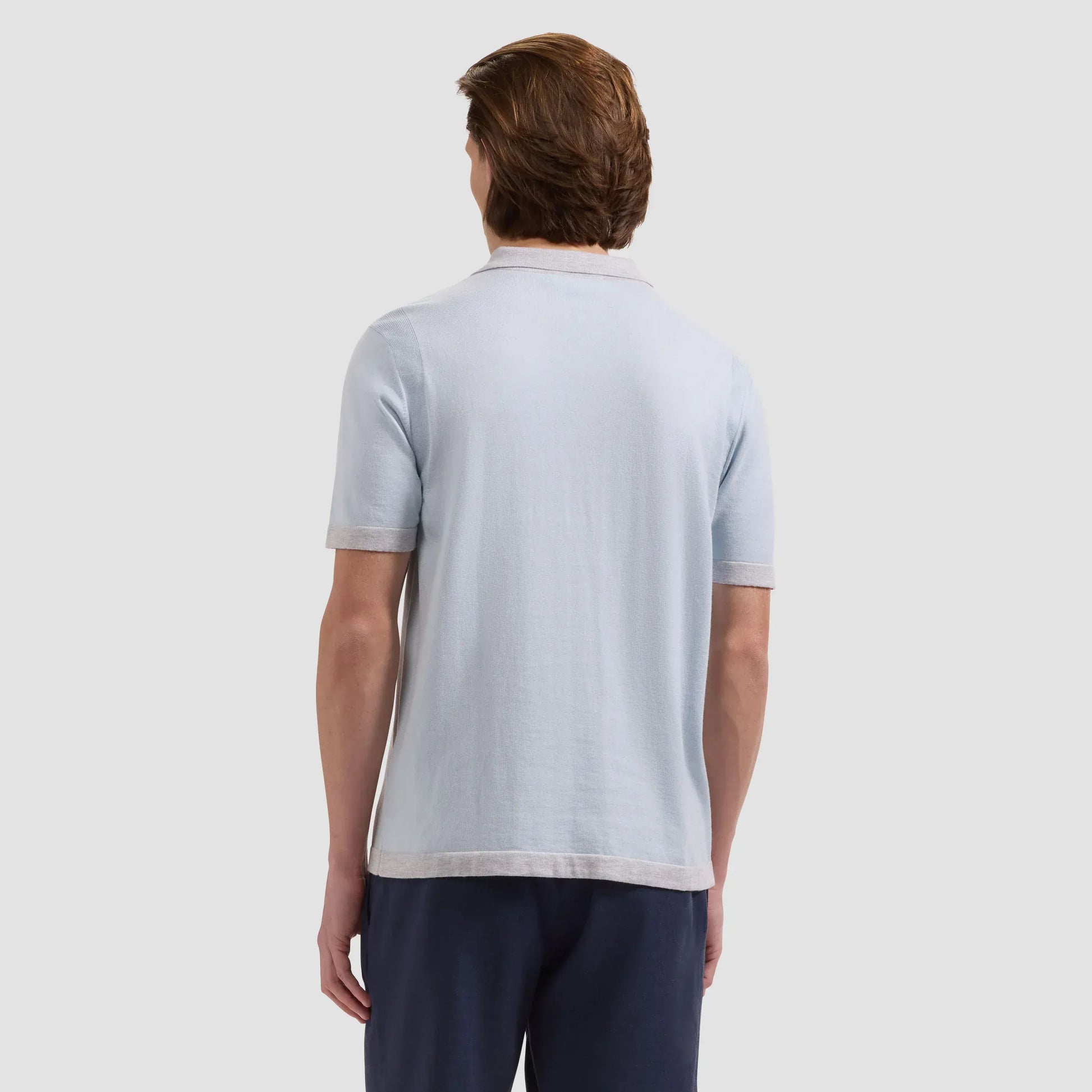 Bugatchi Polos Short-Sleeve Polo Sweater in Ice