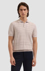 Bugatchi Polos Textured Grid Short-Sleeve Polo Sweater
