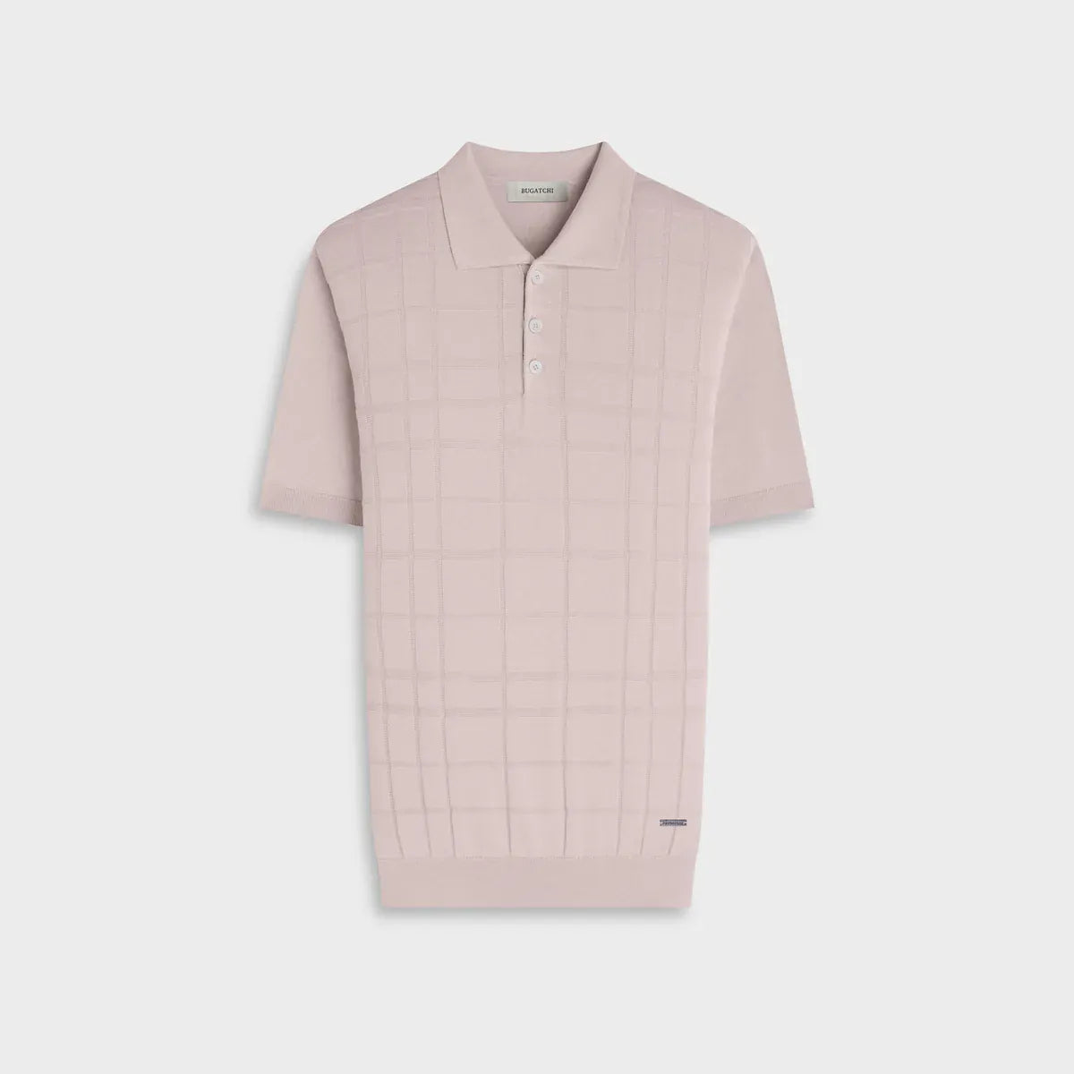Bugatchi Polos Textured Grid Short-Sleeve Polo Sweater