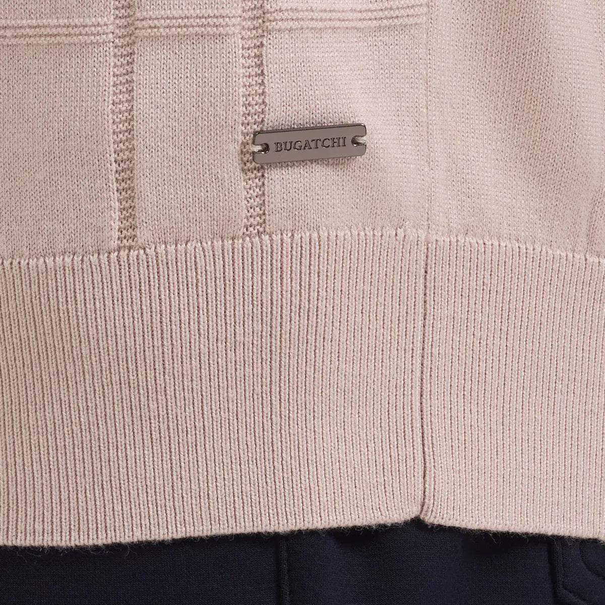 Bugatchi Polos Textured Grid Short-Sleeve Polo Sweater