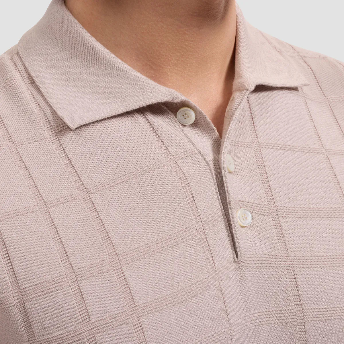 Bugatchi Polos Textured Grid Short-Sleeve Polo Sweater