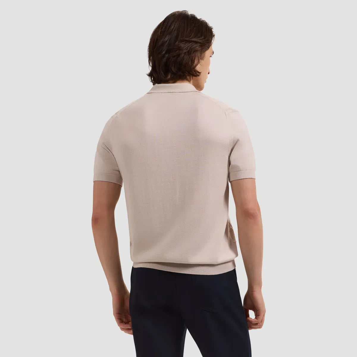 Bugatchi Polos Textured Grid Short-Sleeve Polo Sweater