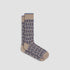 Bugatchi Socks Basketweave Mid-Calf Socks in Mocha