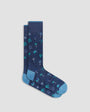 Bugatchi Socks Beach Vibe Mid-Calf Socks - Classic Blue