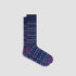 Bugatchi Socks Geometric Mid-Calf Socks - Night Blue