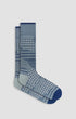 Bugatchi Socks Geometric Mid-Calf Socks - Shark