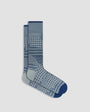 Bugatchi Socks Geometric Mid-Calf Socks - Shark