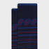 Bugatchi Socks Geometric Stripe Mid-Calf Socks