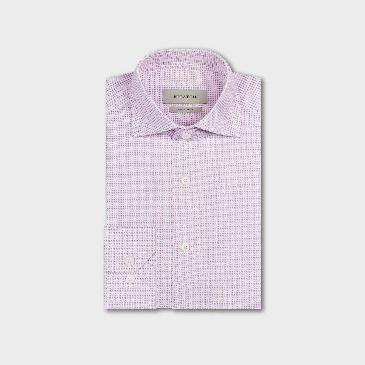 Bugatchi Sport Shirts Devon OoohCotton® Geometric Shirt in Primerose