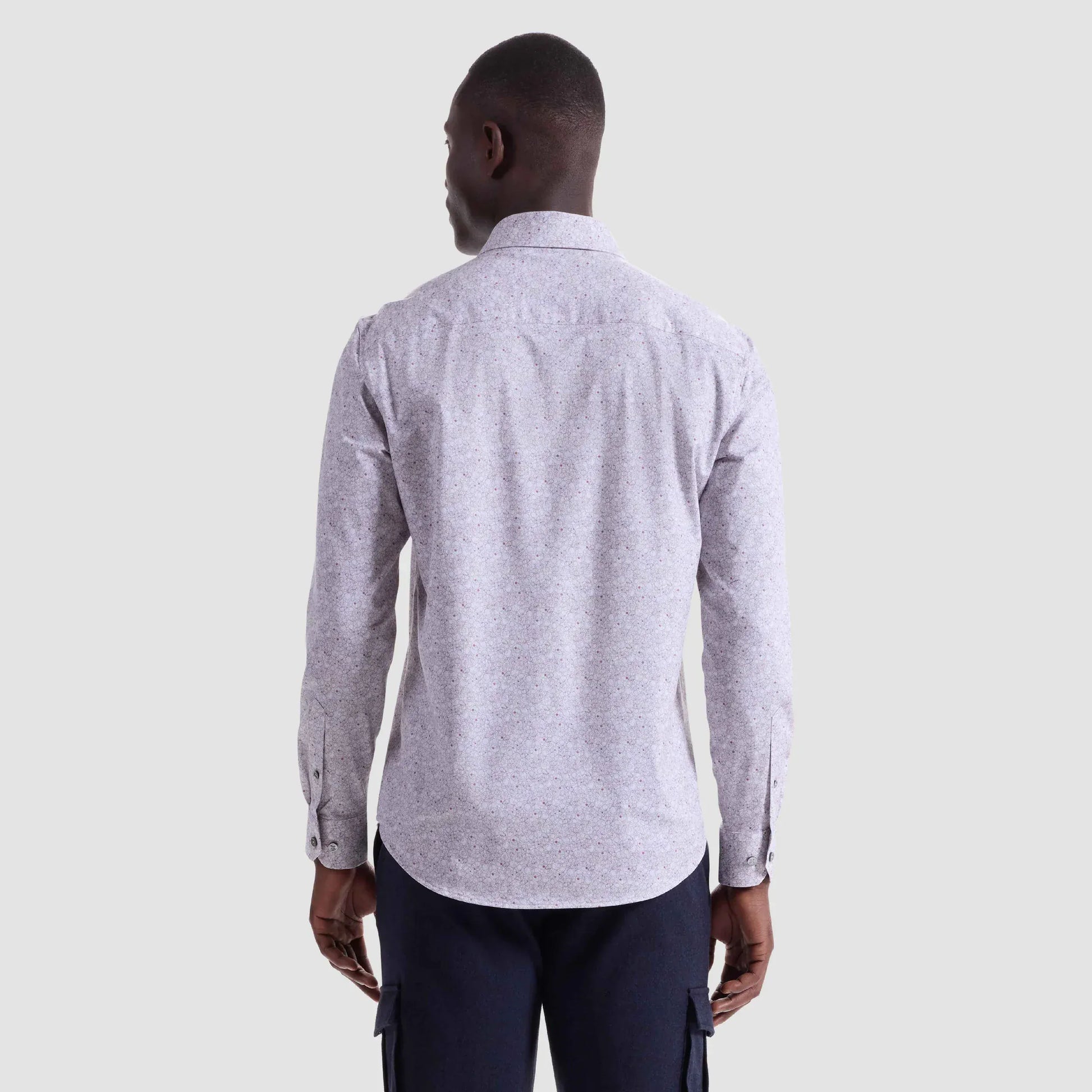 Bugatchi Sport Shirts James Geometric OoohCotton® Shirt