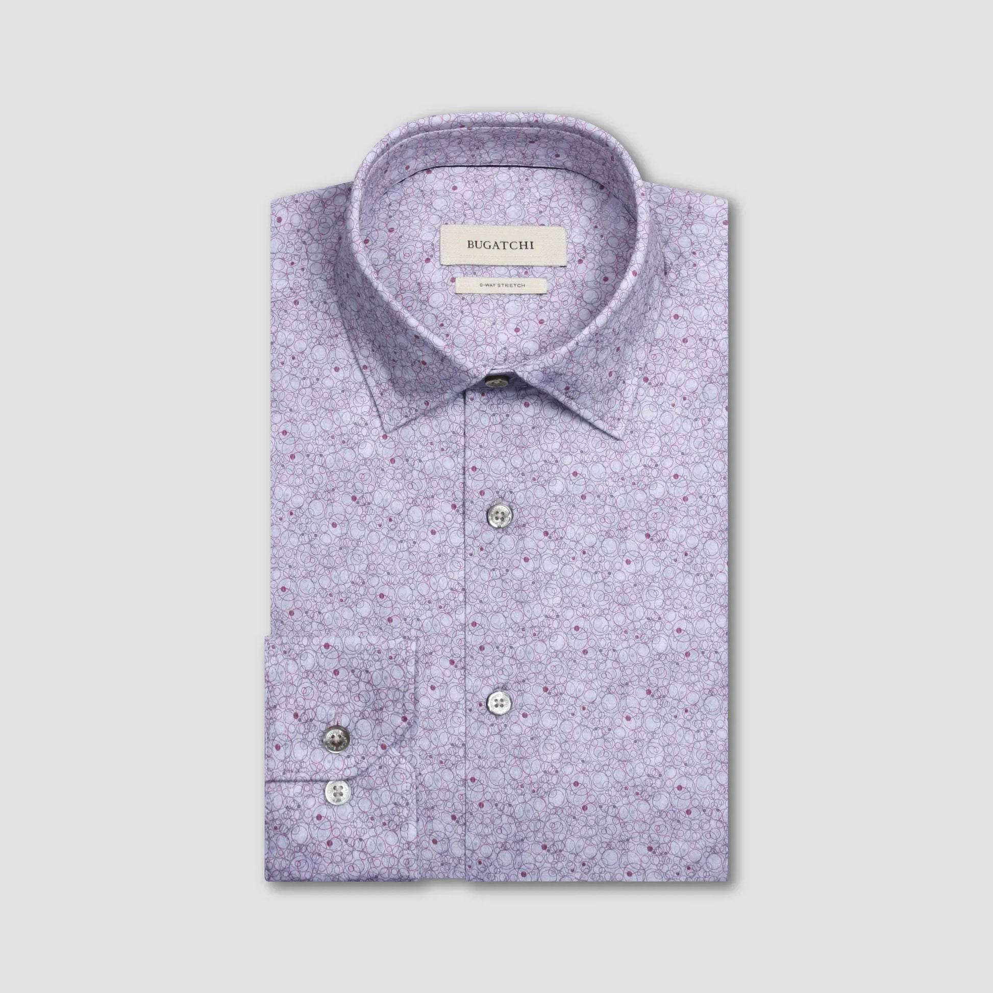 Bugatchi Sport Shirts James Geometric OoohCotton® Shirt