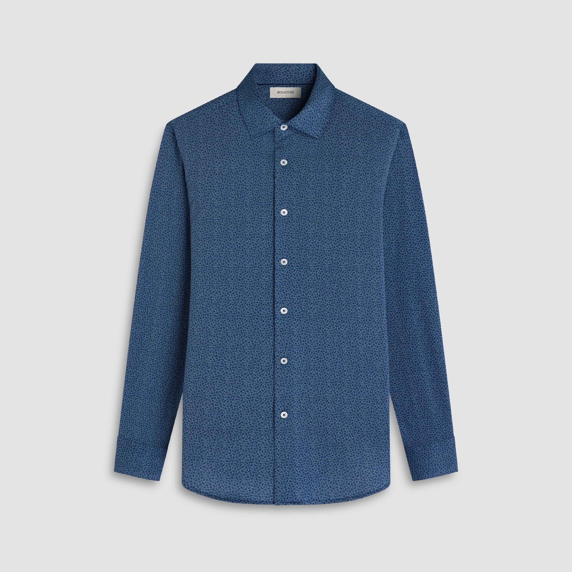 Bugatchi Sport Shirts James Leaf Print OoohCotton Shirt