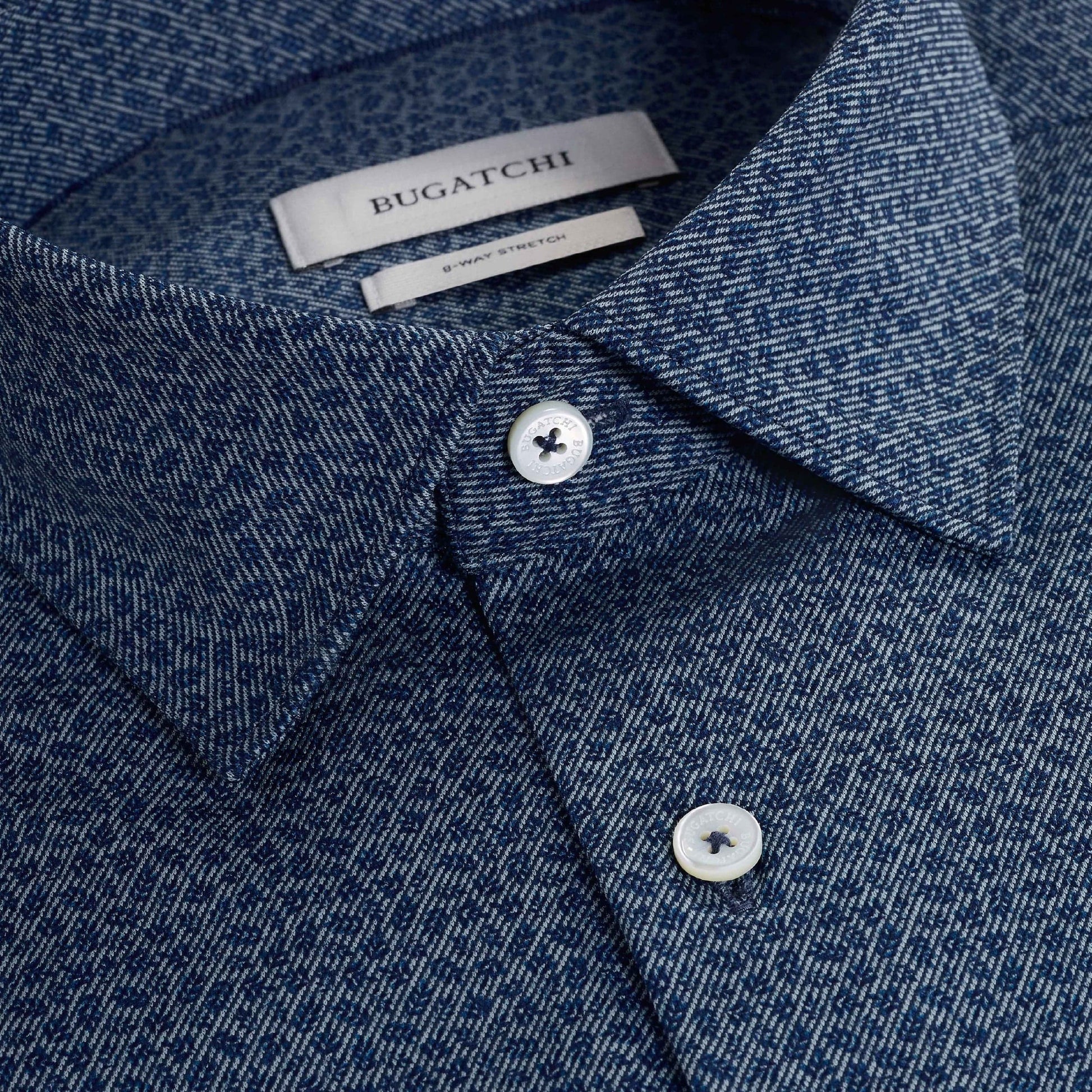 Bugatchi Sport Shirts James Leaf Print OoohCotton Shirt