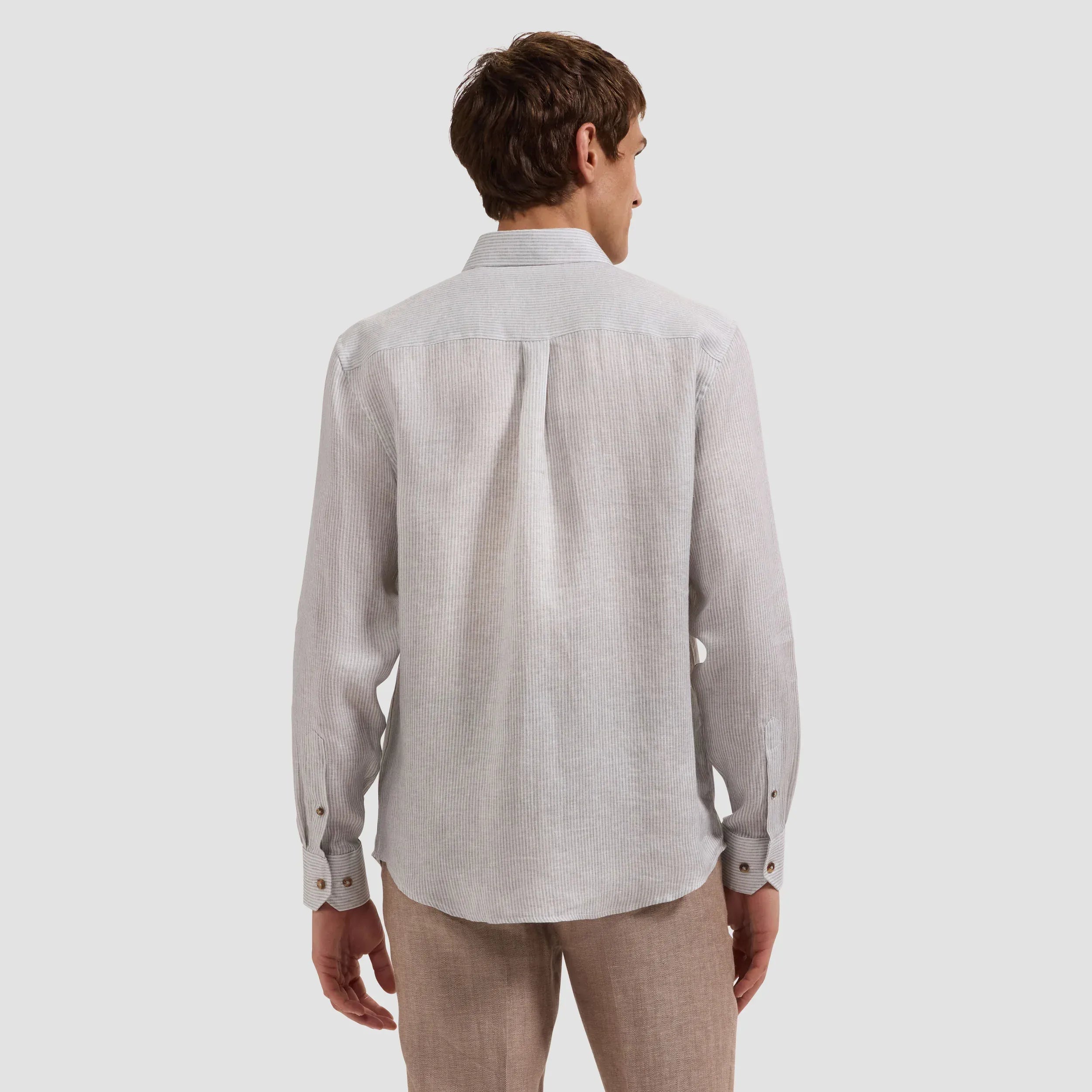 bugatchi mens dress shirts James Solid OoohCotton Shirt White / 3XL
