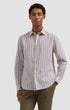 Bugatchi Sport Shirts Julian Striped Shirt in Camel