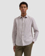Bugatchi Sport Shirts Julian Striped Shirt in Camel