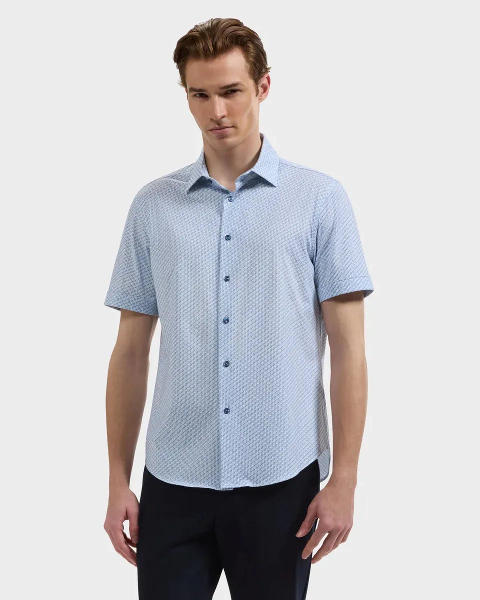 Bugatchi Sport Shirts Miles OoohCotton® Cocktail Short-Sleeve Shirt