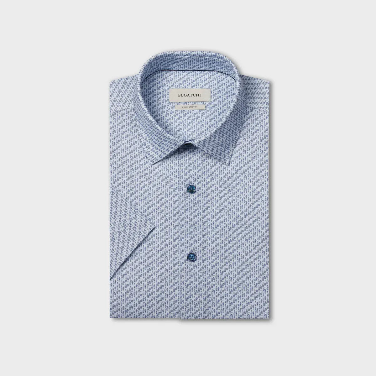 Bugatchi Sport Shirts Miles OoohCotton® Cocktail Short-Sleeve Shirt