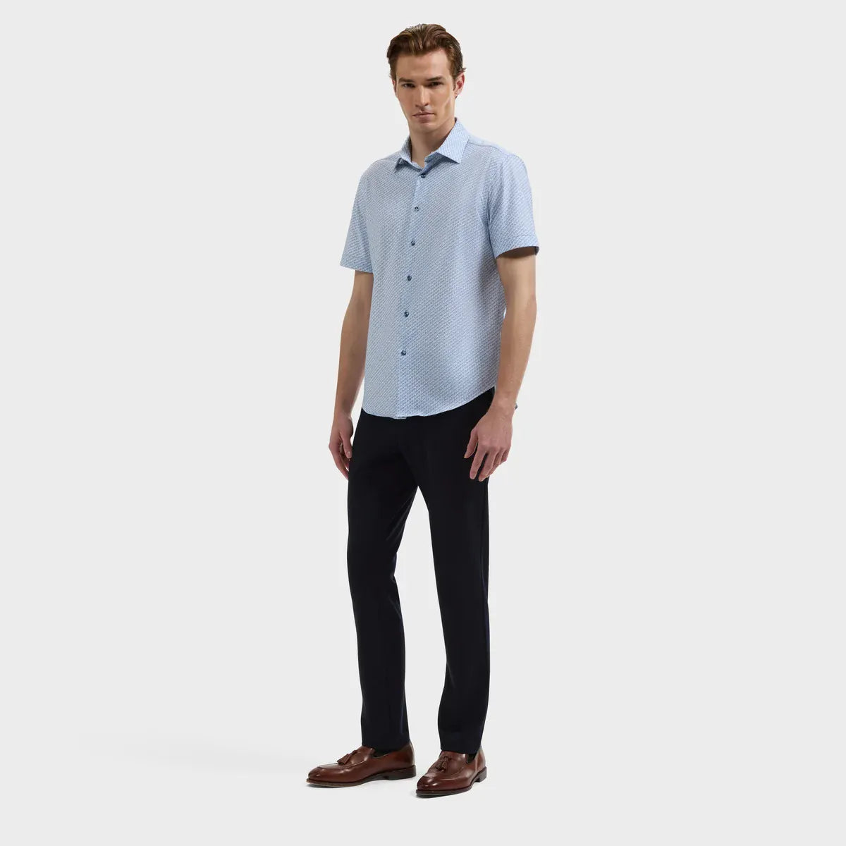 Bugatchi Sport Shirts Miles OoohCotton® Cocktail Short-Sleeve Shirt