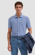 Bugatchi Sweaters Basketweave Button-Front Short-Sleeve Sweater