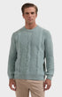 Bugatchi Sweaters Cable Knit Crewneck Sweater
