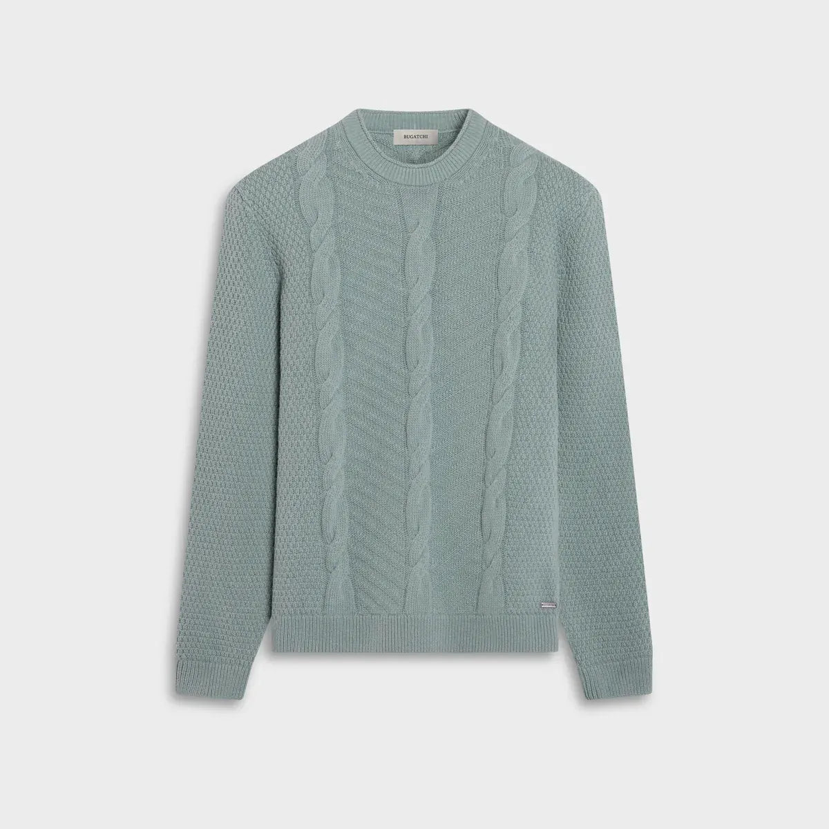 Bugatchi Sweaters Cable Knit Crewneck Sweater