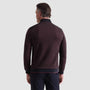 Bugatchi Sweaters Diagonal Stripe Melange Quarter Zip