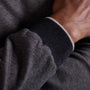 Bugatchi Sweaters Diagonal Stripe Melange Quarter Zip