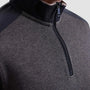 Bugatchi Sweaters Diagonal Stripe Melange Quarter Zip