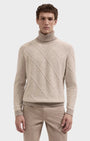 Bugatchi Sweaters Diamond Stitch Turtleneck Sweater