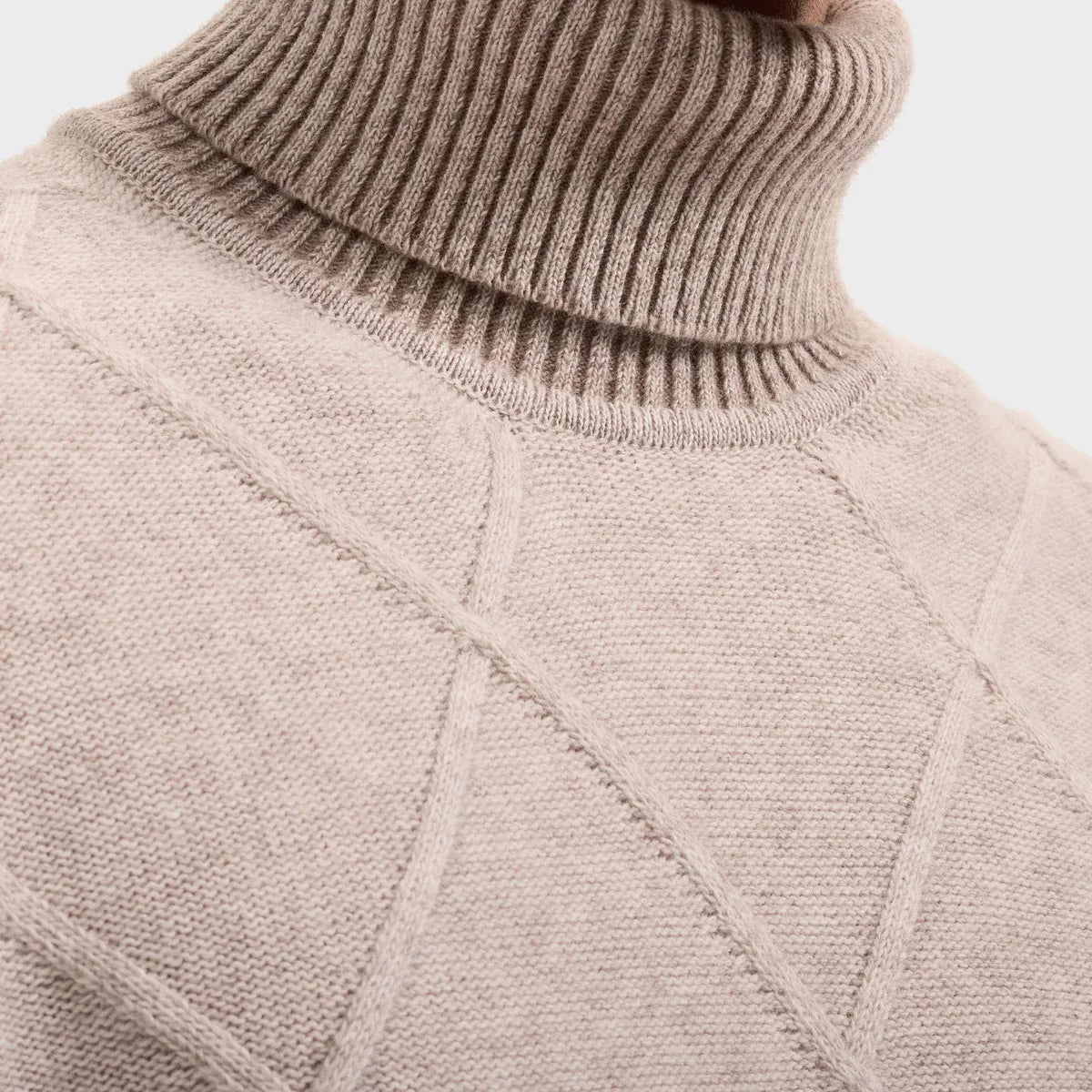 Bugatchi Sweaters Diamond Stitch Turtleneck Sweater