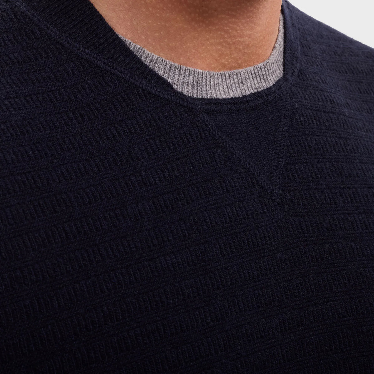Bugatchi Sweaters Grid Stitch Crewneck Sweater