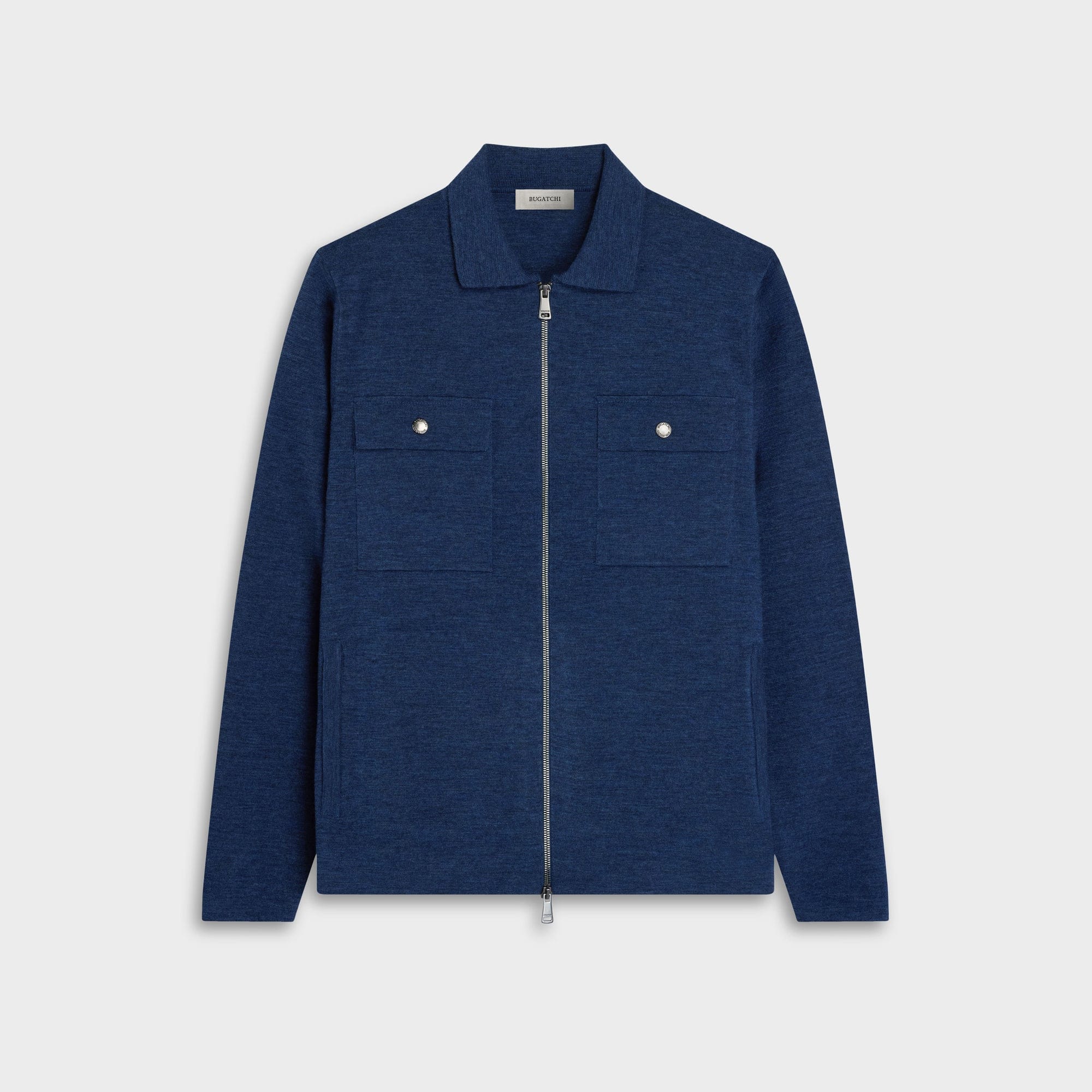 Bugatchi Sweaters Melange Merino Sweater Jacket