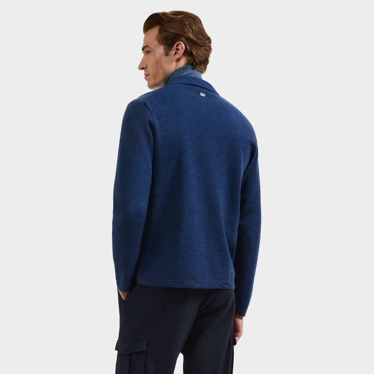 Bugatchi Sweaters Melange Merino Sweater Jacket