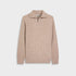 Bugatchi Sweaters Rib-Knit Quarter-Zip Sweater