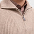 Bugatchi Sweaters Rib-Knit Quarter-Zip Sweater