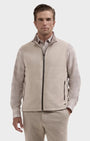 Bugatchi Vest Reversible Micro Stripe Zip Knit Vest