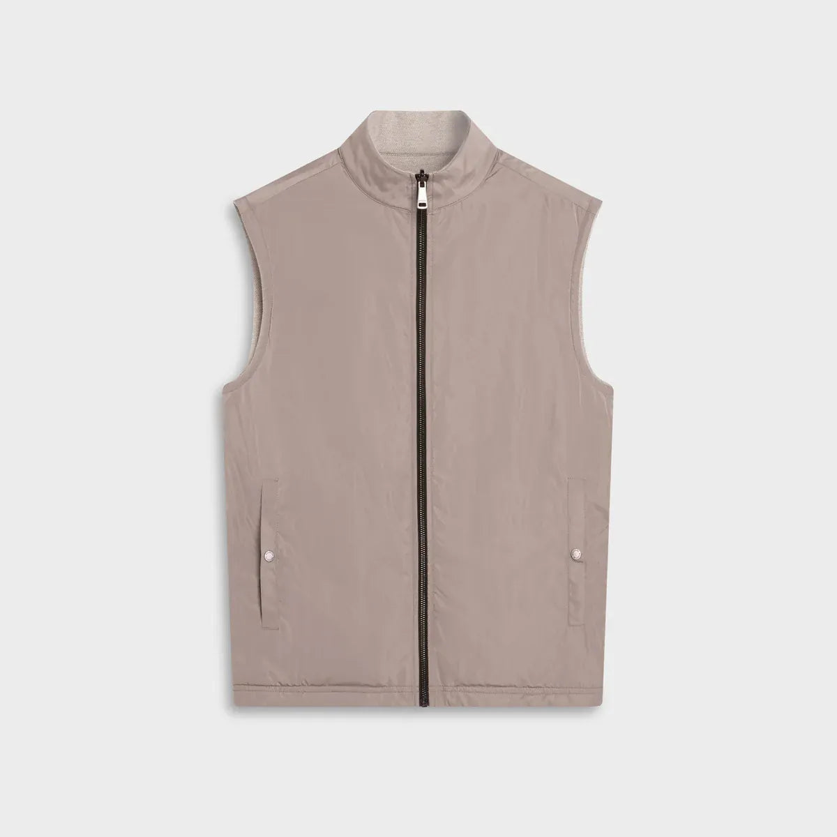 Bugatchi Vest Reversible Micro Stripe Zip Knit Vest